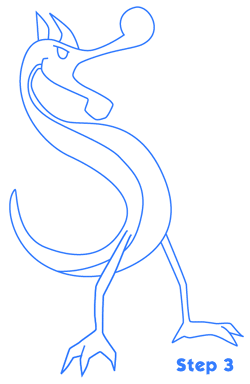 dragon drawing step 3