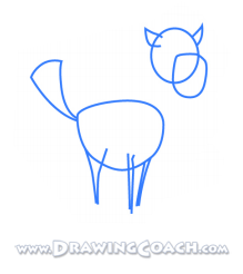 how to draw a cartoon horse st2