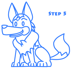 how to draw dogs st4