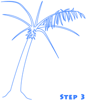 palm tree step 3