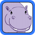 how to draw a cartoon Hippo